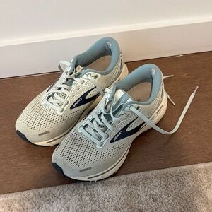Brooks Ghost 14 Women's Running Shoes - Turquoise and Gray
